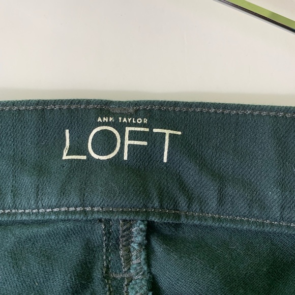 Ann Taylor Loft 24/00P modern skinny green - Picture 6 of 8